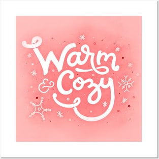 Warm & Cozy - Christmas - Hand Lettering Posters and Art